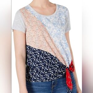Style & Co. Scarf Sensation Top sz M